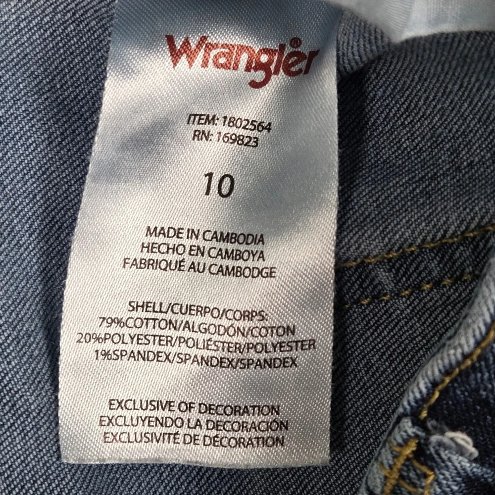 Wrangler Womens Medium Wash Bootcut Jeans Blue Stretch Denim Size 10/30 1802564